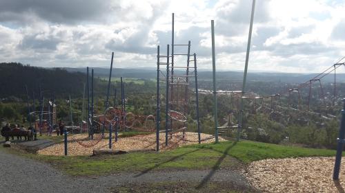 a playground on the side of a hill at Gasthof zum Österntor in Medebach