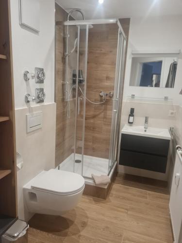Ένα μπάνιο στο Apartment Bergliebe