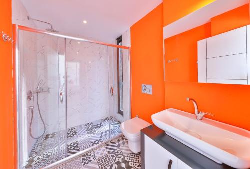 Koupelna v ubytování Villa Ases Çukurbağ Köyü Kaş Antalya