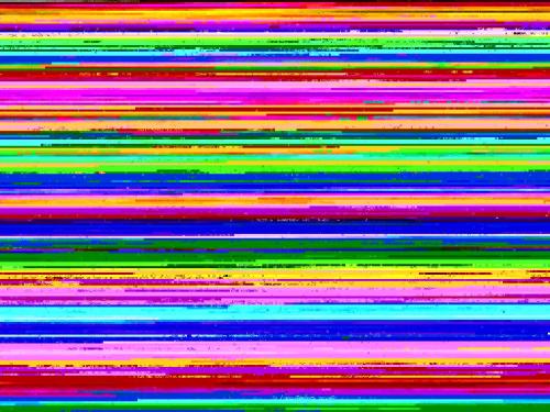 una colorida pantalla de ordenador con colores arcoiris en Holiday Home Les Dunes-2 by Interhome, en Quiberon