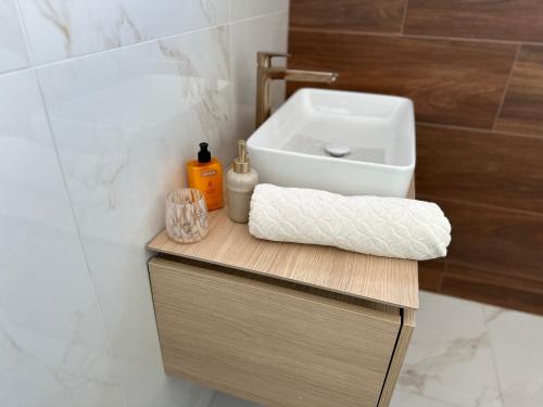 Ванная комната в Luxusný apartmán -ASTRO