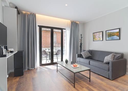 Posezení v ubytování Le Vert Suites Platres