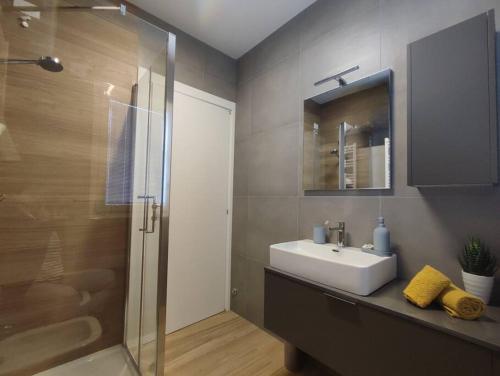 Vannituba majutusasutuses Suite Dream piano terra ampia corte e posto auto