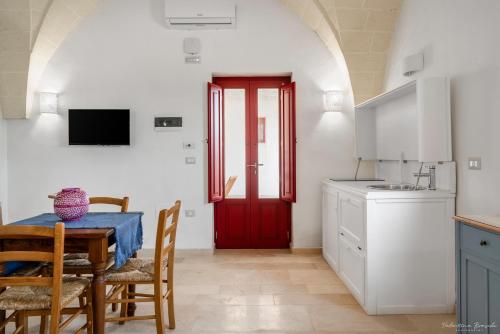 Kuchyň nebo kuchyňský kout v ubytování Masseria Rescio