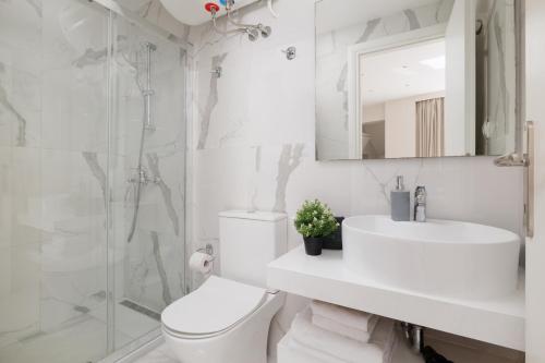 Koupelna v ubytování Corfu Town Luxury Studios -D