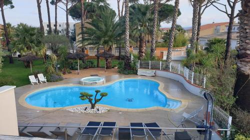 ARGELES sur MER APPT ETAGE CALELLA TOUT CONFORT JARDIN PISCINE PARKING WIFI