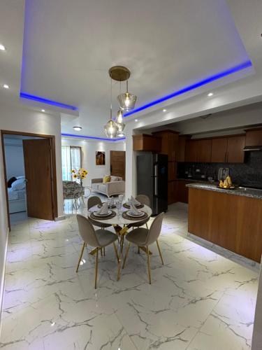 Kuchyň nebo kuchyňský kout v ubytování Residencial Uben IV