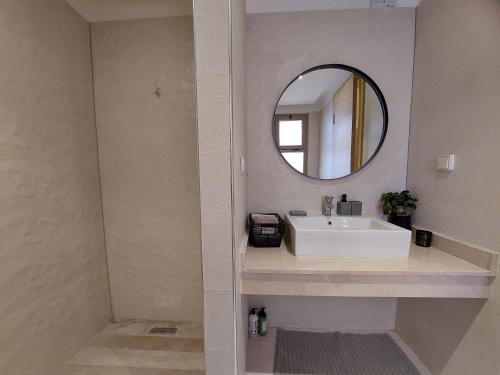 Koupelna v ubytování Appartement en Résidence avec Piscine