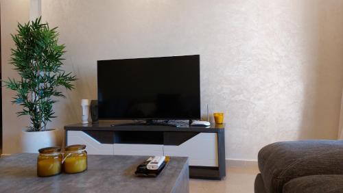 TV a/nebo společenská místnost v ubytování Appartement en Résidence avec Piscine
