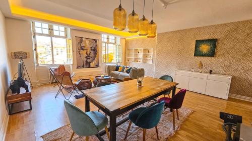 Posezení v ubytování Grand Apt 130m2 vue place ducale