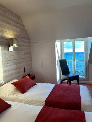 Cama o camas de una habitación en Le Sterenn
