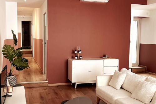 Appartement grand confort 3 chambres avec cour intérieureにあるシーティングエリア