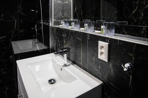 Koupelna v ubytování Kinga apartman
