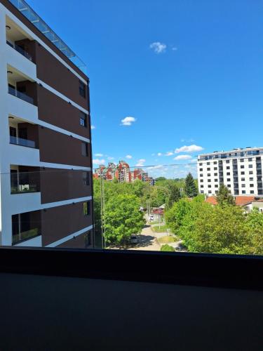 a view from the window of a building at RIVIJERA CITY in Belgrade