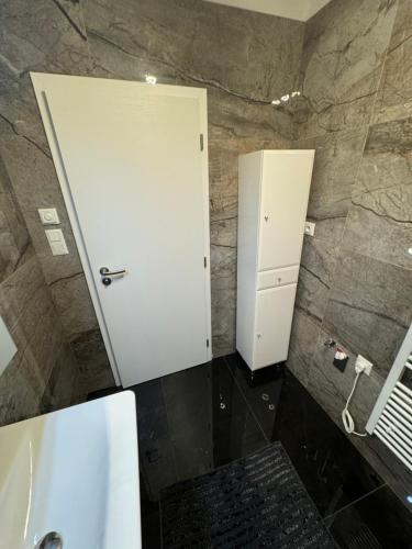Koupelna v ubytování Soukromý byt 2+kk s balkónem a parkováním