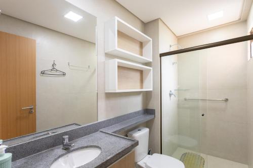 Kylpyhuone majoituspaikassa Vista Linda Eco Resort Carneiros