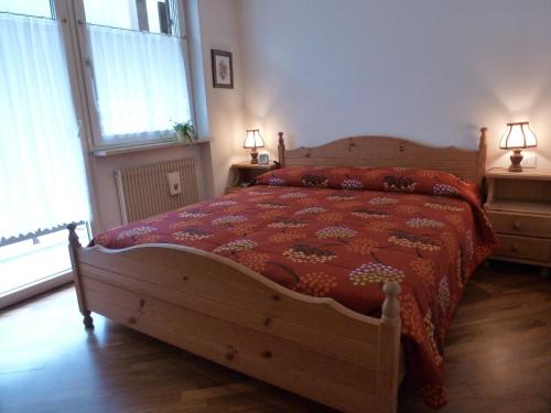 Letto o letti in una camera di Casa Canazei