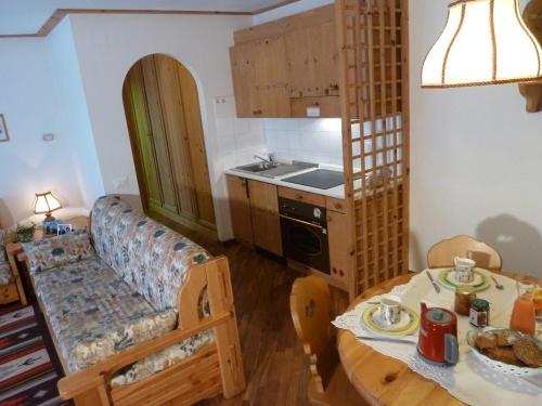 Cucina o angolo cottura di Casa Canazei