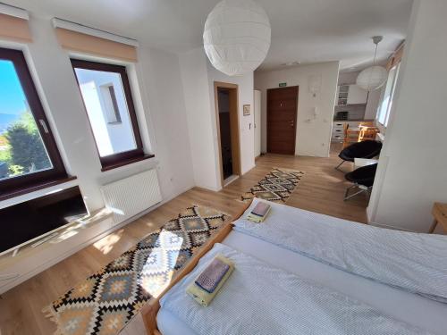 Postel nebo postele na pokoji v ubytování Residence Lubina