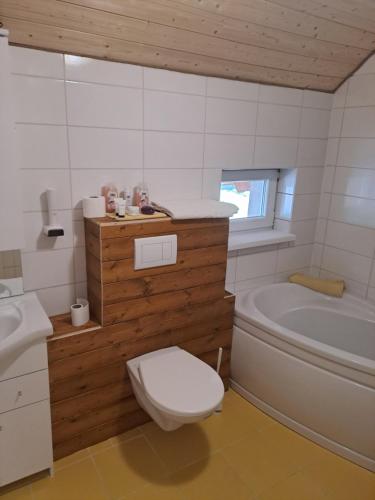 Kylpyhuone majoituspaikassa Sušice-brána Šumavy