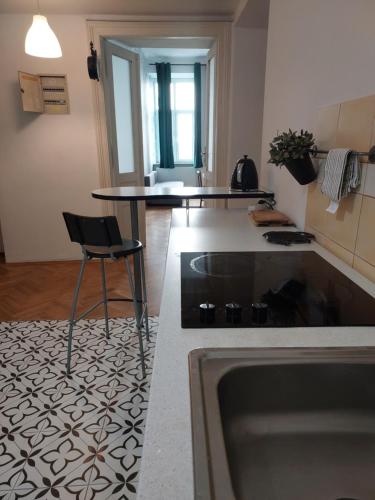 Ett kök eller pentry på Apartment Mariacki Tower