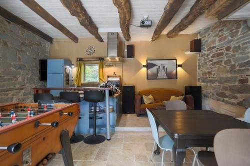 Χώρος καθιστικού στο Gite Home Cinema Au Calme