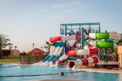 a water slide at a water park at ALEGRIA Colonial Mar Aquafun in Roquetas de Mar