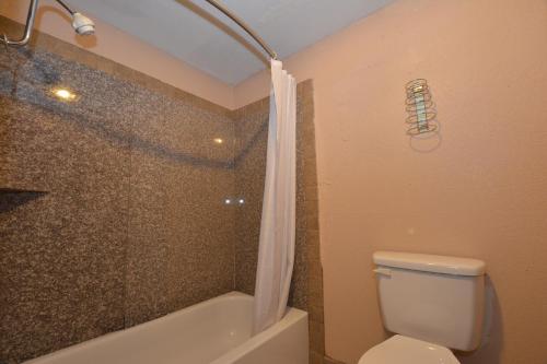 Newcastle Motel tesisinde bir banyo