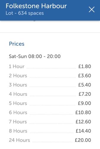 a screenshot of a cell phone with a list of numbers at Unique seafront 2 bedroom 2 bathroom apartment in Folkestone