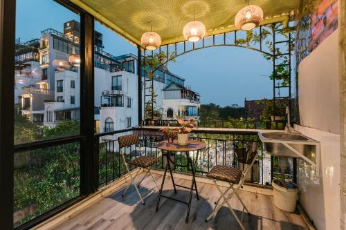 Balkón nebo terasa v ubytování Hanoi-Oi Homestay Cau Go