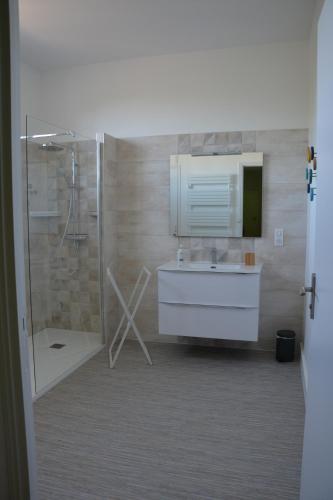 Koupelna v ubytování Gîte Le Petit Rouyot 3*