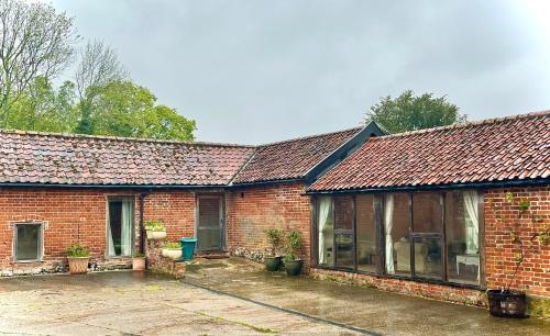 Bygningen som feriehuset ligger i