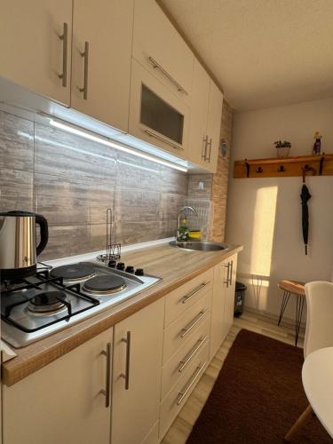 Kjøkken eller kjøkkenkrok på Perla Accommodation