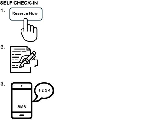 a cartoon illustration of a hand holding a cell phone at Hotel de la Concorde - Self Check-in in Vallorbe