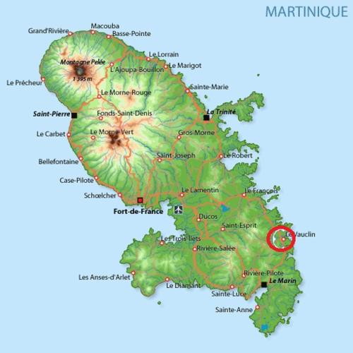 a map of the united kingdom with the car parks at Une pause s'impose au Vauclin avec votre jacuzzi privatif pour 3 nuits minimum in Le Vauclin