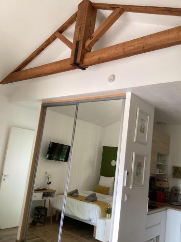 Dapur atau dapur kecil di Guest house arboré