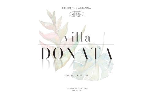 a new logo for a flower shop at Villa Donata Fontane Bianche in Fontane Bianche