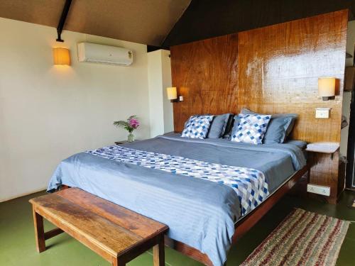 Katil atau katil-katil dalam bilik di Nada Brahma Patnem Beach