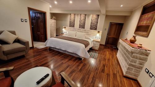 Cama o camas de una habitación en Hotel de Sal Atipax