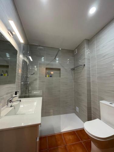 Ένα μπάνιο στο A Casa de Cabanas