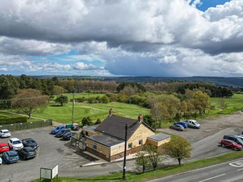 an aerial view of a building with a parking lot at The Bunker - Garesfield Golf Course in Newcastle upon Tyne