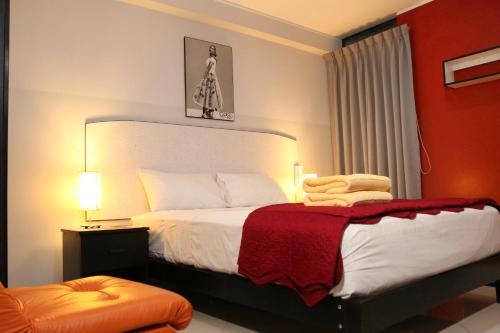 Postel nebo postele na pokoji v ubytování Hotel Venture