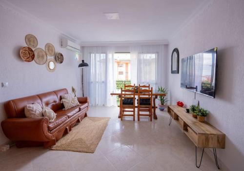 A seating area at Apartamento Chic in Huelva 4 habitaciones