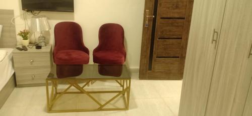 A seating area at Yasmin Pyramids Boutique