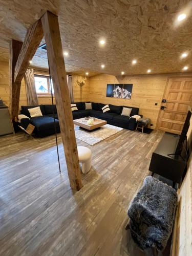 Χώρος καθιστικού στο Chalet Atmosphere Chamonix City Center Large T3