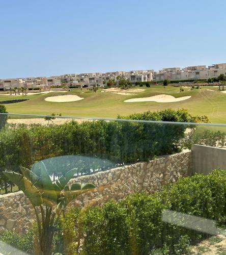 a view of the golf course at the resort at Hacienda Bay, North Coast in El Alamein
