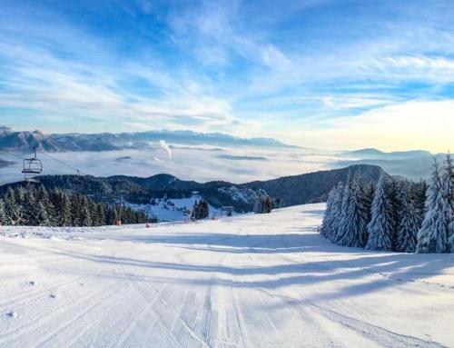 a snow covered ski slope with a ski lift at Apartmán Hrabovo - Fatrapark - Dobrodružstvo v Prírode in Ružomberok