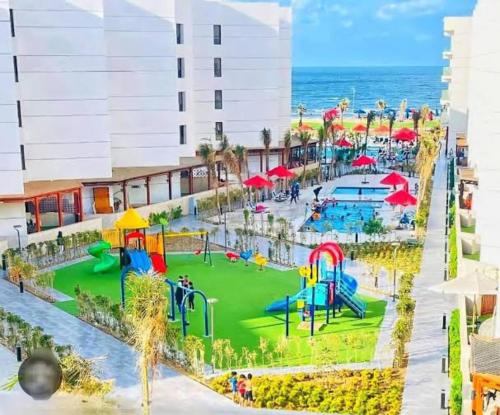 an image of a water park at the beach at بورسعيد بورتو سعيد Porto Said شالية فندقي شقة فندقية in Ad Dībah