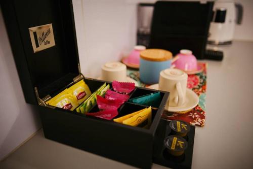 a black box with some food in it at Serenity in Picnic Bay