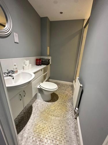 een badkamer met een toilet en een wastafel bij BNB Bed N Breakfast in Edinburgh